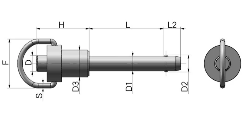 Knob-Grip Locking Quick-Release Pins 1 Knob-Grip Locking Quick-Release Pins 1